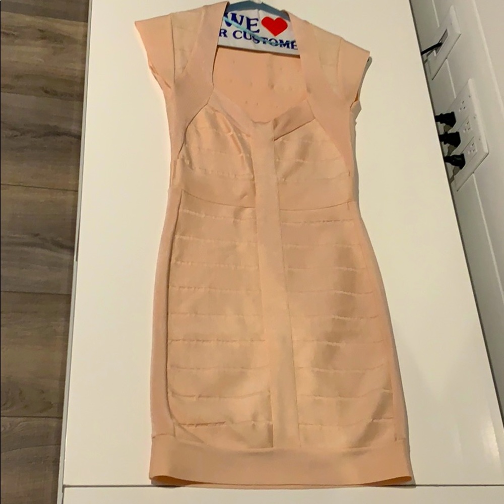 Blush bondage dress